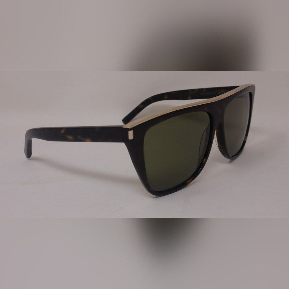 Saint Laurent Sunglasses SL1 Combi 004 Havana Gold Unisex Square Italy 59-13-140 - Picture 13 of 16
